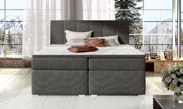 Eltap Čalouněná postel Bolero s úložným prostorem Materiál a barva potahu: Sawana 26 - hnědá, Rozměr: 140x200