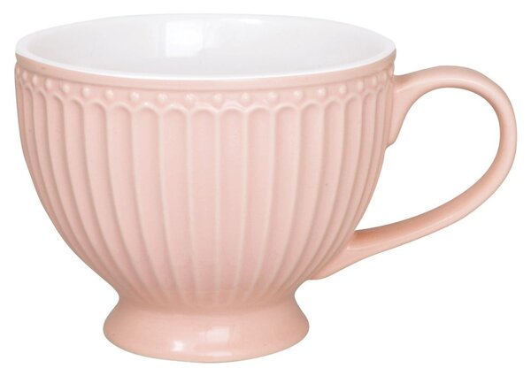 Růžový porcelánový šálek Green Gate Alice, 400 ml