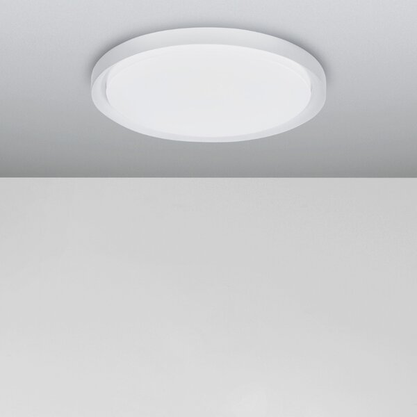 Bílé kovové stropní LED světlo Nova Luce Troy 56 cm