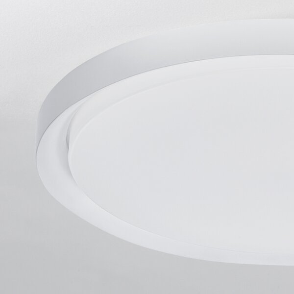 Bílé kovové stropní LED světlo Nova Luce Troy 56 cm