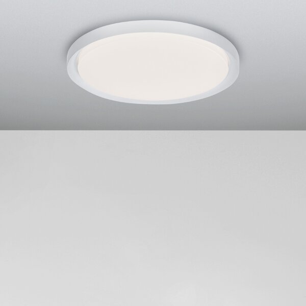 Bílé kovové stropní LED světlo Nova Luce Troy 56 cm