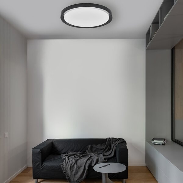 Bílé kovové stropní LED světlo Nova Luce Troy 56 cm