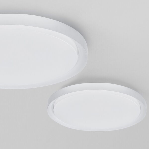 Bílé kovové stropní LED světlo Nova Luce Troy 56 cm