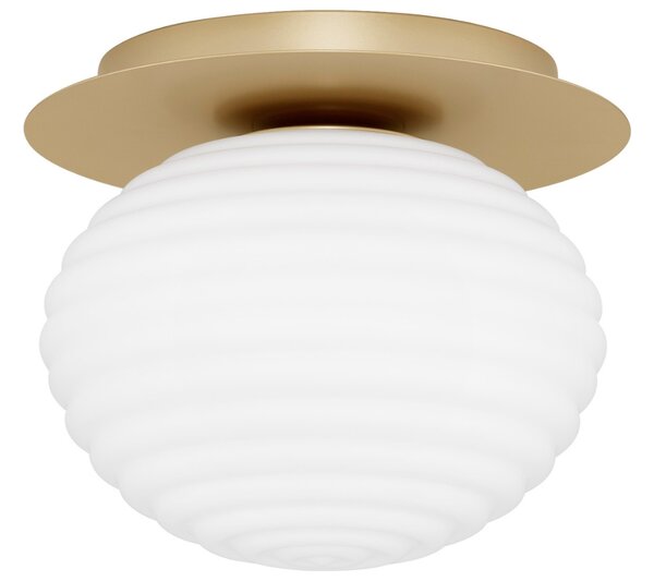 Bílo-zlaté skleněné nástěnné světlo Nova Luce Allen