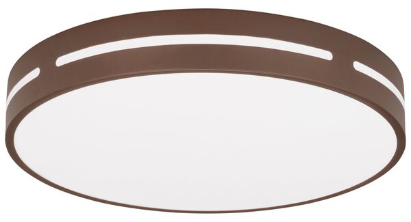 Hnědé kovové stropní LED světlo Nova Luce Wheel 45 cm