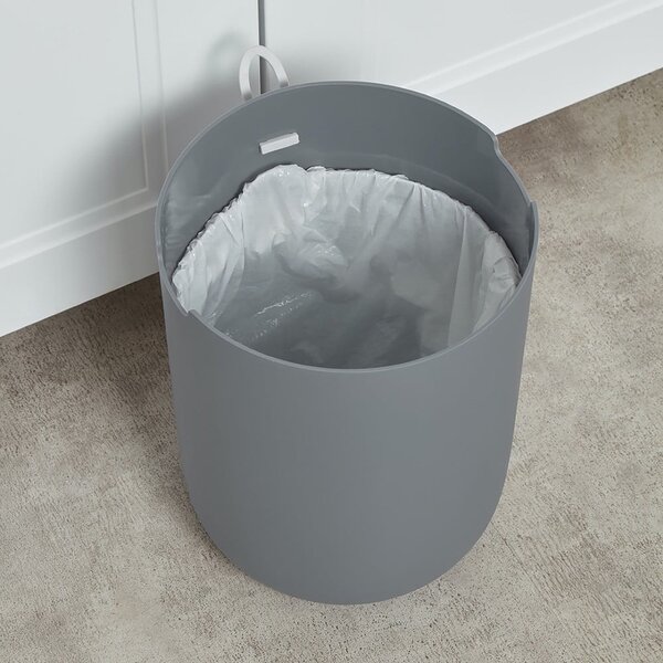 Světle šedý odpadkový koš Addis Sensoric, 8 l