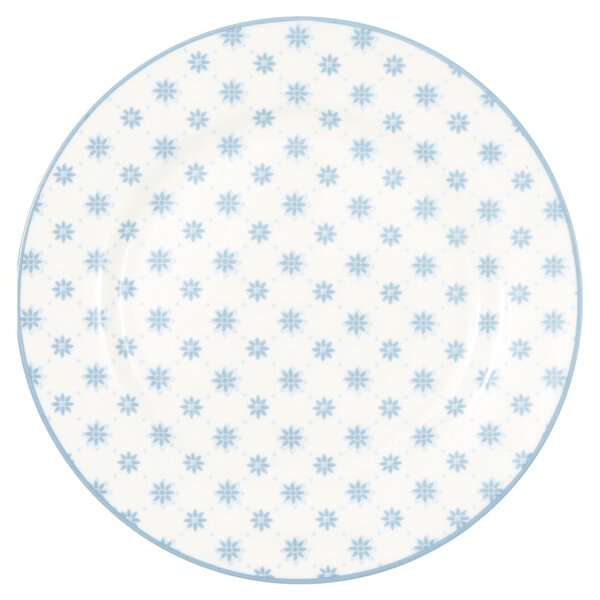 Modrý porcelánový dezertní talíř Green Gate Laurie, ø 20,5 cm