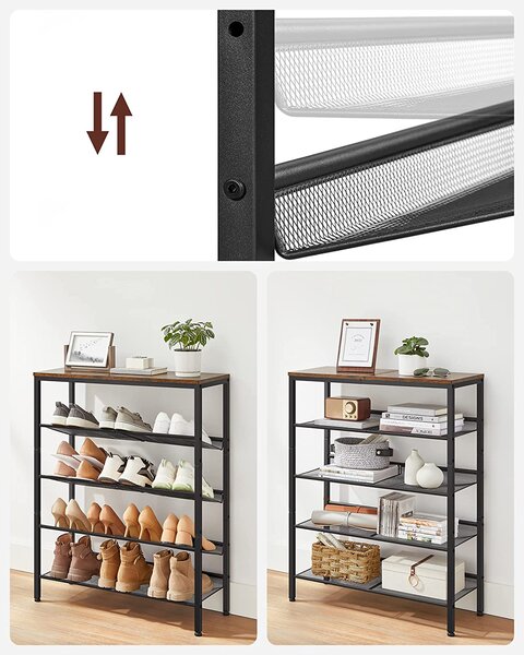 SONGMICS Botník Vasagle Lorado 93 cm hnědý