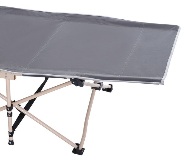 Skládací kempovací postel Outsunny s transportním pytlem 190 x 68 x 52 cm do 150 kg pro dospělé, skládací postel pro vnitřní a venkovní použití | Aoso