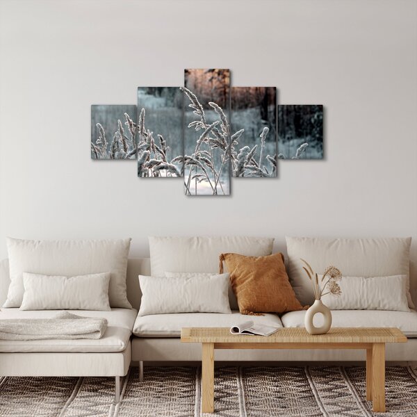 Obraz - Zamrzlá louka (125x70 cm)