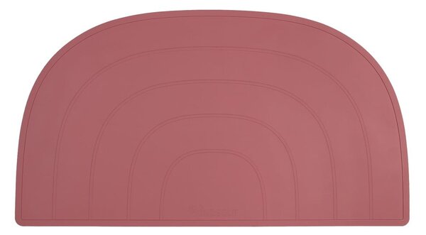 Tmavě růžové silikonové prostírání Kindsgut Rainbow, 47 x 26 cm
