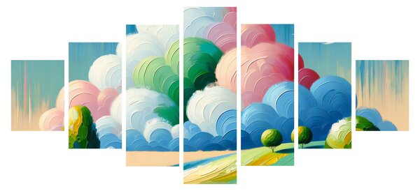 Obraz - Krajinka s mrakem (210x100 cm)