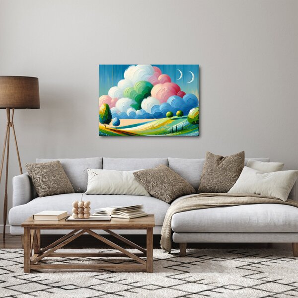 Obraz - Krajinka s mrakem (70x50 cm)