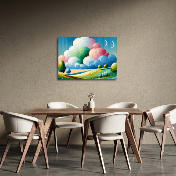 Obraz - Krajinka s mrakem (70x50 cm)