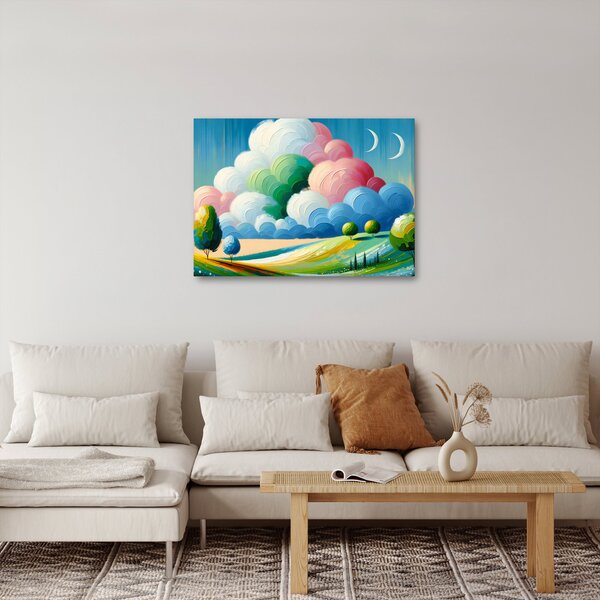 Obraz - Krajinka s mrakem (70x50 cm)