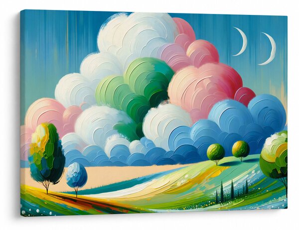 Obraz - Krajinka s mrakem (70x50 cm)