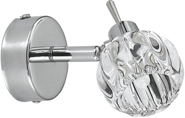 Candellux Bombola nástěnné svítidlo 1x40 W chrom-křišťálová 91-70289