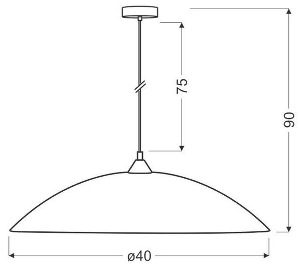 Candellux Brag závěsné svítidlo 1x40 W bílá-stříbrná-hnědá 31-09265