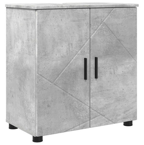 Sada koupelnového nábytku 2 ks Betonově šedá 61 x 35 x 64 cm 3392936