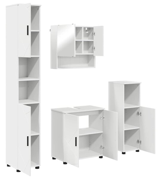 Sada koupelnového nábytku 4 ks Bílá 61 x 35 x 64 cm 3392963