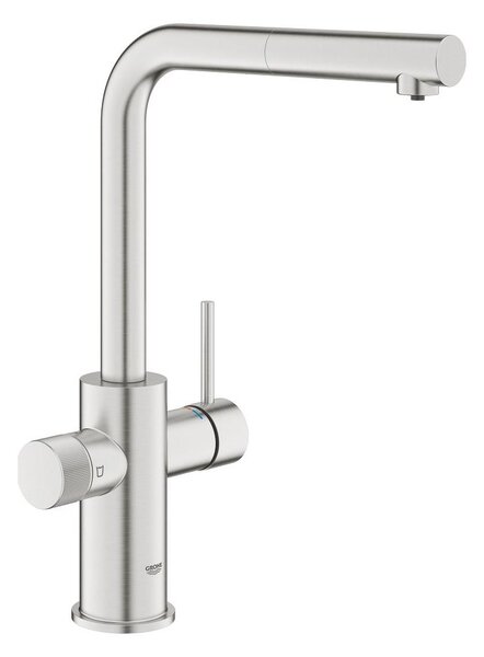 GROHE 30590DC0 - Dřezová baterie s výsuvnou koncovkou BLUE PURE nerez