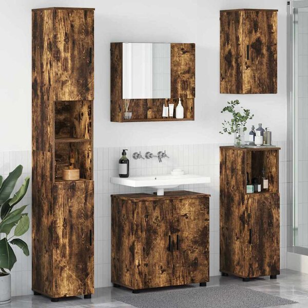 Sada koupelnového nábytku 5 ks Kouřový dub 61 x 35 x 64 cm 3392988