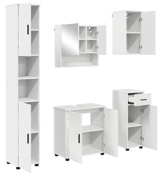 Sada koupelnového nábytku 5 ks Bílá 61 x 35 x 64 cm 3392993