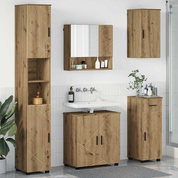 Sada koupelnového nábytku 5 ks Dub artisan 61 x 35 x 64 cm 3393002
