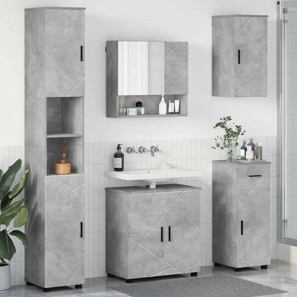 Sada koupelnového nábytku 5 ks Betonově šedá 61 x 35 x 64 cm 3392996