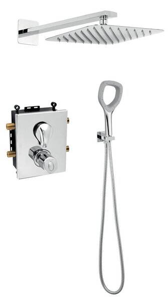 Sprchový systém Novaservis Metalia ECO+ pod omítku s termostatickou baterií chrom SADAECO52RT
