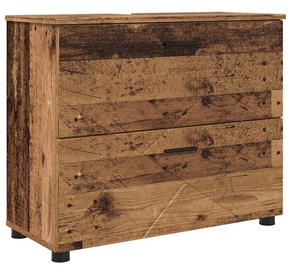 Sada koupelnového nábytku 2 ks Staré dřevo 76,5 x 35 x 64 cm 3393021