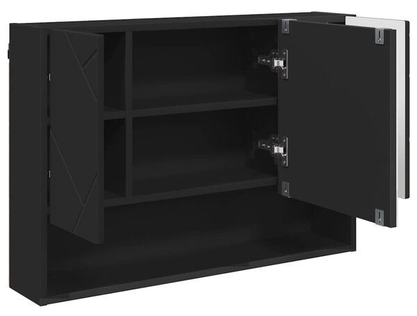 Sada koupelnového nábytku 3 ks Černá 76,5 x 35 x 64 cm 3393024