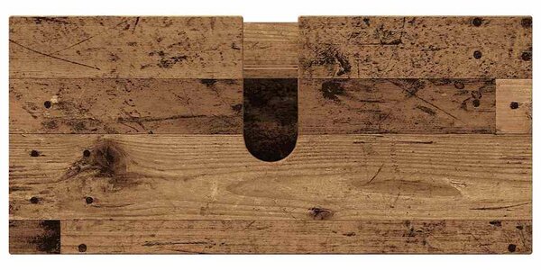 Sada koupelnového nábytku 2 ks Staré dřevo 76,5 x 35 x 64 cm 3393021