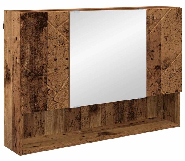 Sada koupelnového nábytku 2 ks Staré dřevo 76,5 x 35 x 64 cm 3393021