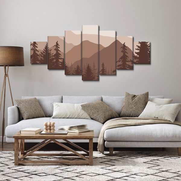 Obraz - Hnědé pohoří N⁰2 (210x100 cm)