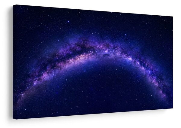 Obraz fialová galaxie na noční obloze