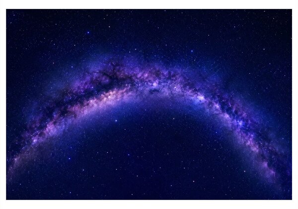 Obraz fialová galaxie na noční obloze