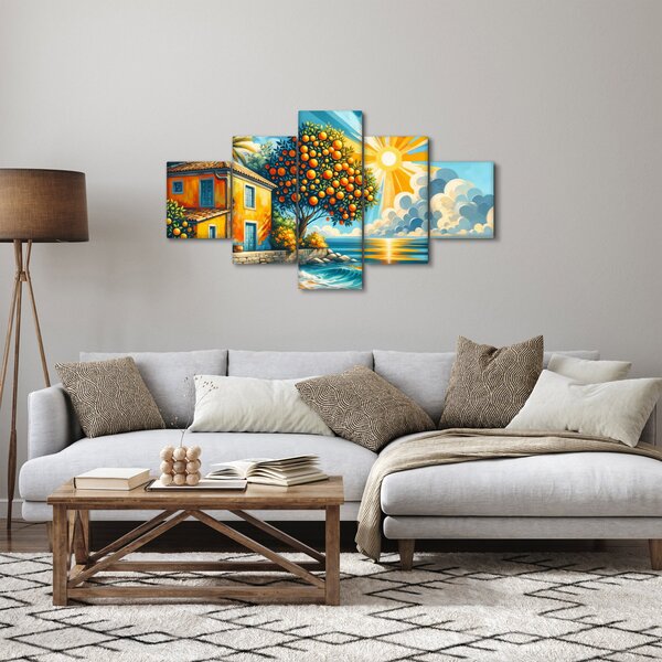 Obraz - Dům s pomeranči I. (125x70 cm)