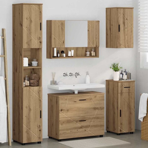 Sada koupelnového nábytku 5 ks Artisanový dub 35 x 30 x 192 cm 3393082