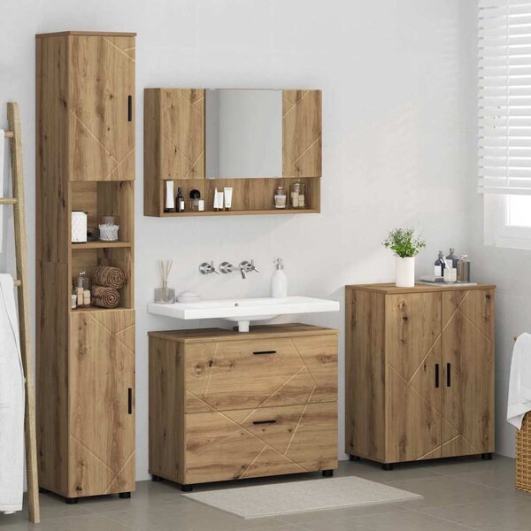 Sada koupelnového nábytku 4 ks Artisanový dub 35 x 30 x 192 cm 3393092