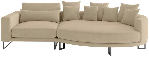 POHOVKA BIG SOFA, textil, béžová Livetastic - Pohovky, Online Only