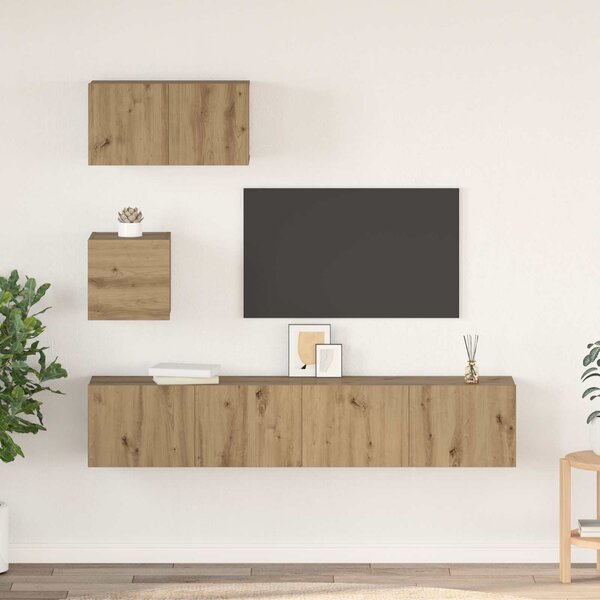 Sestava TV skříněk 3 ks Artisanový dub Kompozitní dřevo 3393140