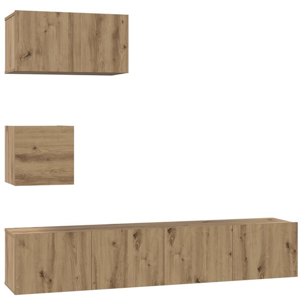 Sestava TV skříněk 3 ks Artisanový dub Kompozitní dřevo 3393140