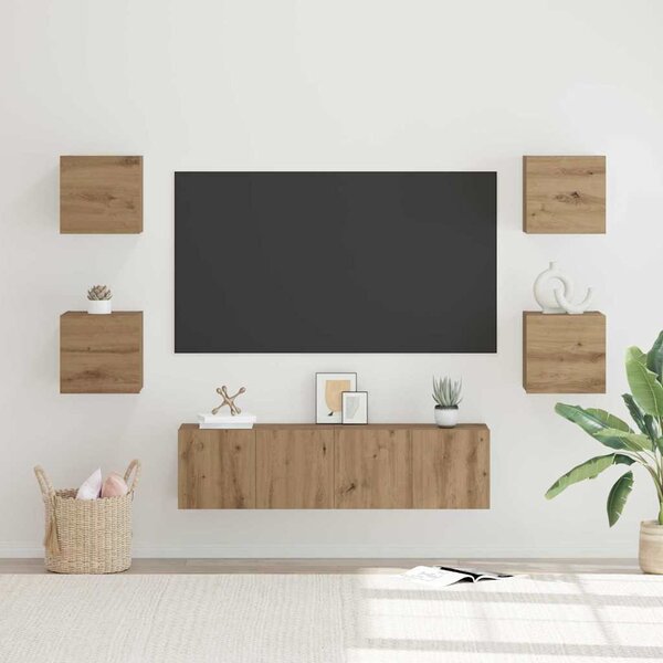 Sestava TV skříněk 6 ks Artisanový dub Kompozitní dřevo 3393143