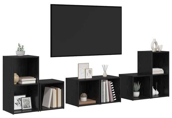 Sestava TV skříněk 6 ks Černý dub Kompozitní dřevo 3393163