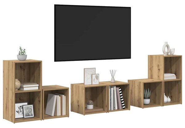 Sestava TV skříněk 6 ks Artisanový dub Kompozitní dřevo 3393164