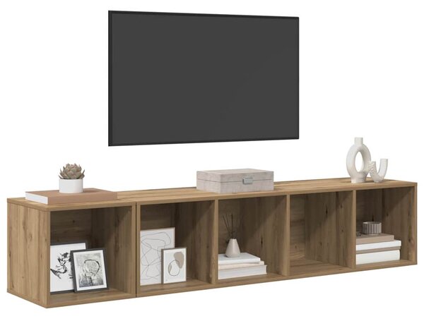 Sada televizních skříní 2 ks Artisanový dub Kompozitní dřevo 3393173