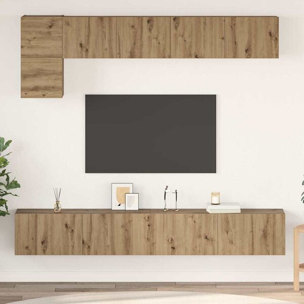 Sestava TV skříněk 5 ks Artisanový dub Kompozitní dřevo 3393197