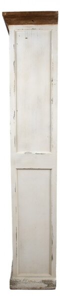Bílá dřevěná knihovna Elke – 120x36x195 cm