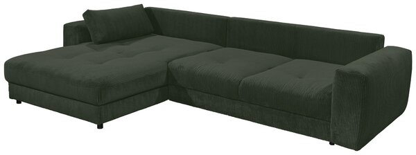 ROHOVÁ SEDAČKA, textil, kompozitní dřevo, tmavě zelená MID.YOU - Sedací soupravy, Online Only